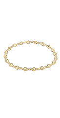 Enewton Classic Sincerity Pattern 4mm Bead Bracelet - Gold-Regular or Extends