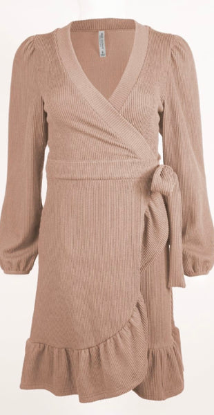 Simply Southern Ribbed Wrap Dress