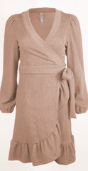 Simply Southern Ribbed Wrap Dress