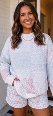 Quilted Mock Neck Set