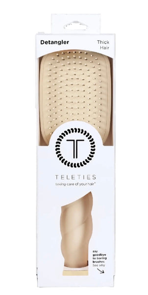 Teleties Detangler Hair Brush For Thick Hair - Tan