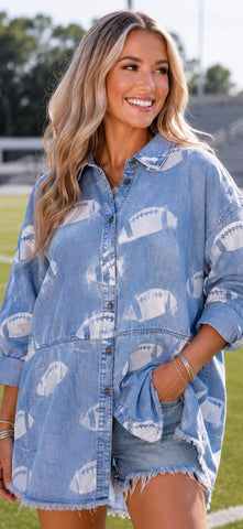 Football Chambray Shirt