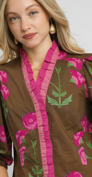 Rebecca Floral Blouse - 2 Colors