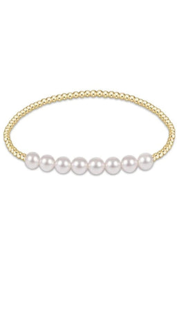 enewton classic gold 4mm bead bangle
