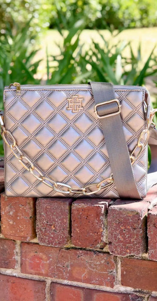 Ariana Crossbody Purse - Black Pearl