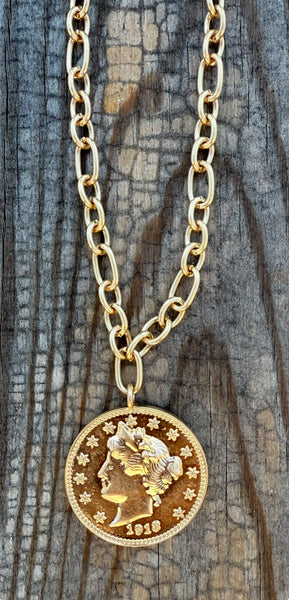 Liberty Head Necklace