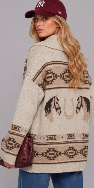 The Stalls Horse Cardigan