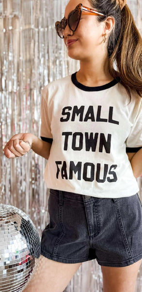 Small Town Famous Ringer Tee