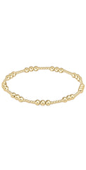 enewton Classic Joy Pattern 4mm Bead Bracelet - Gold