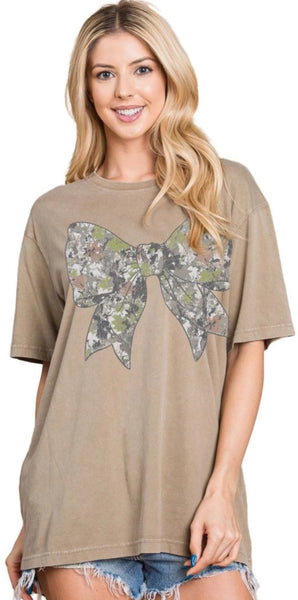Camo Bow T-Shirt
