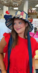 Kathy Hilton x Lorna Murray July Stripe Island Ravello Hat-Small