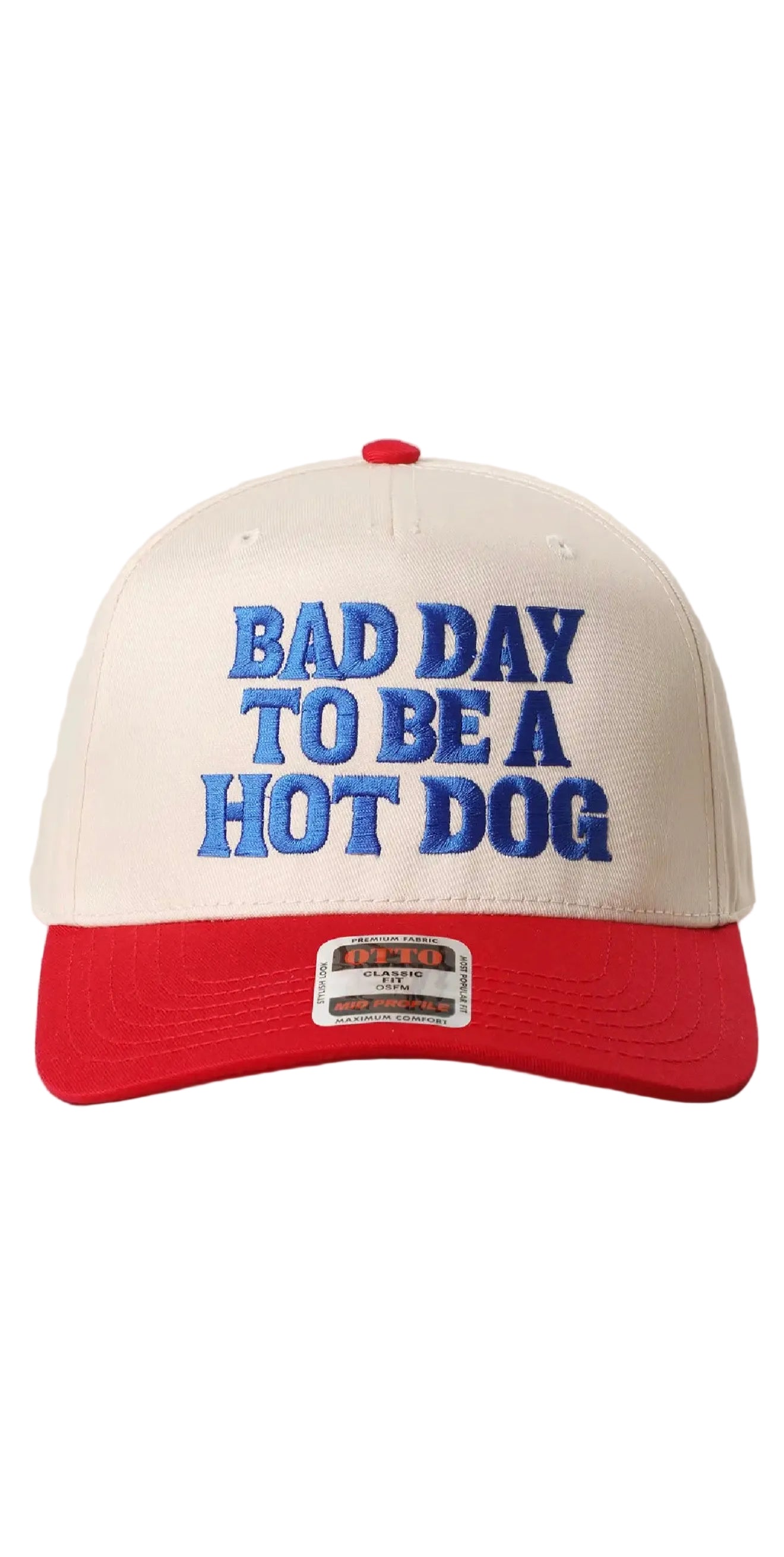 Bad Day To Be A Hot Dog Embroidered Trucker Hat