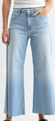 Just Black Wide Leg Flare Crop Jeans