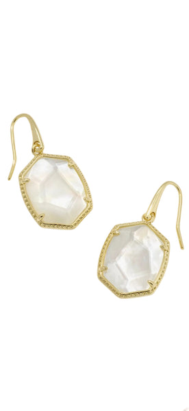 Kendra Scott Daphne Gold Frame Drop Earrings