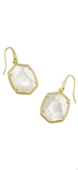 Kendra Scott Daphne Gold Frame Drop Earrings