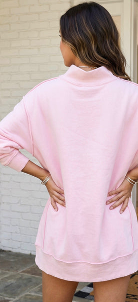 Pinkie Promise Mock Neck Sweatshirt Set