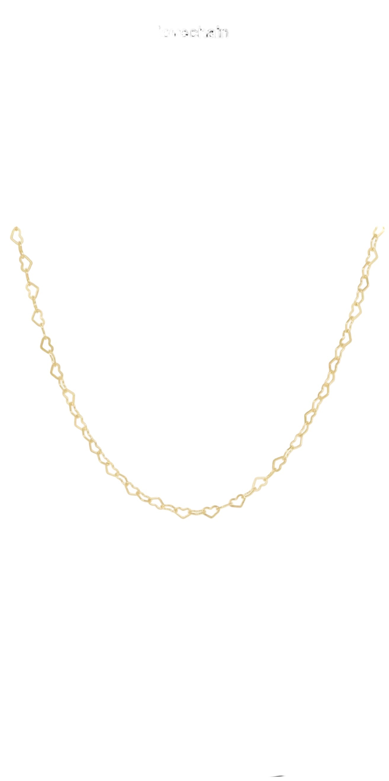 enewton choker love chain - gold