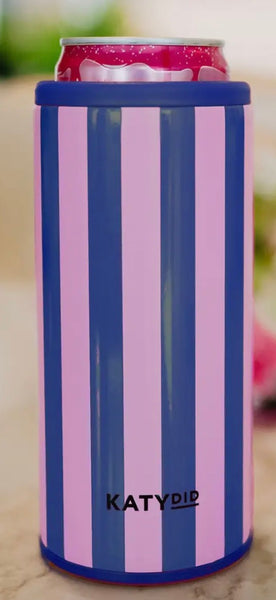 Striped Skinny Can Coolers - 7 Colors
