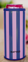 Striped Skinny Can Coolers - 7 Colors