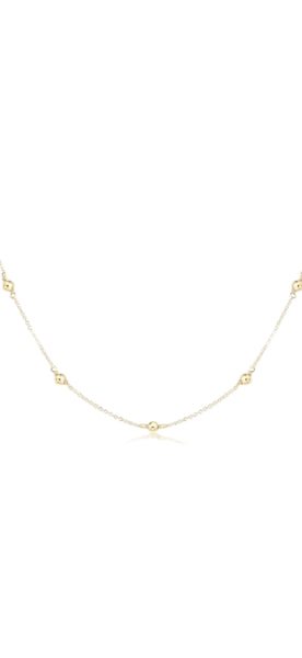 enewton Choker Simplicity Chain Gold - Classic 4mm Gold