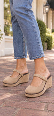 Corky's Me Time Faux Suede Wedge