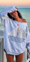 Sailboat Applique Sweatshirt