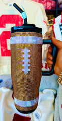 Simply Southern Dazzling Football Tumbler