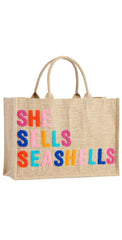 "She Sells Seashells" Beach Bag