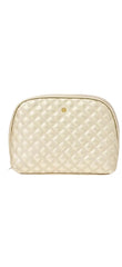 Large Quilted Essential Pouch in Champagne