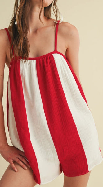 All the Stripes Gameday Romper