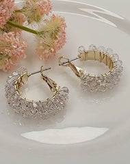 Iceberg Rhinestone Hoops