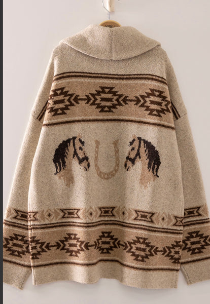The Stalls Horse Cardigan