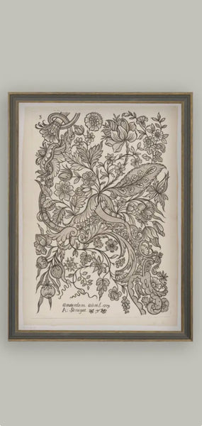 Paisley Sketch Antique Art