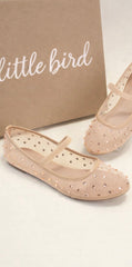 Ballerina Rhinestone Mesh Flats