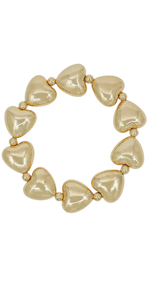 Puffy Heart Bracelet