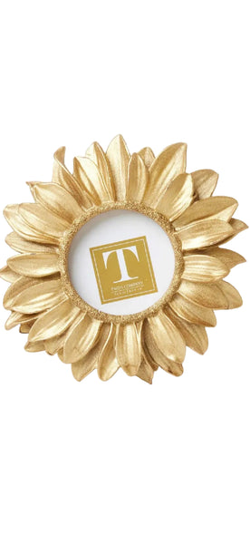 Gold Sunflower Photo Frame