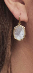 Kendra Scott Daphne Gold Frame Drop Earrings