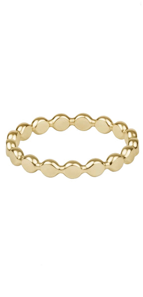 enewton classic gold 2.5mm beaded disc ring