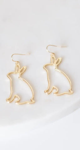 Bunny Silhouette Earrings