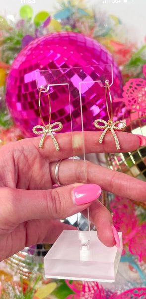 Isabella Bow Hoops