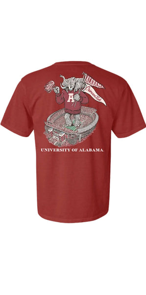 Campus Collection Big AL T-Shirt - Chili