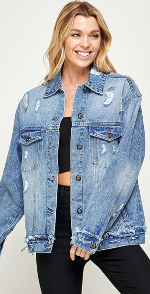 Oversized Denim Jacket - 2 Washes