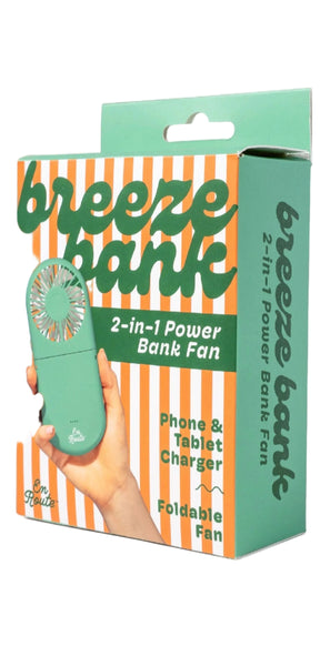 En Route Breeze Bank 2-in-1 Powerbank Fan - 4 Colors