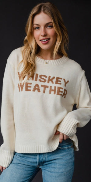 Whiskey Weather Sweater-Ivory