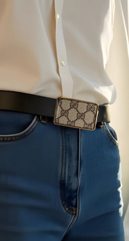 Britt Belt Bag in Vinyl Vogue, Leather | Upcycled Gucci