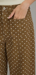 Brown Dotty Jeans
