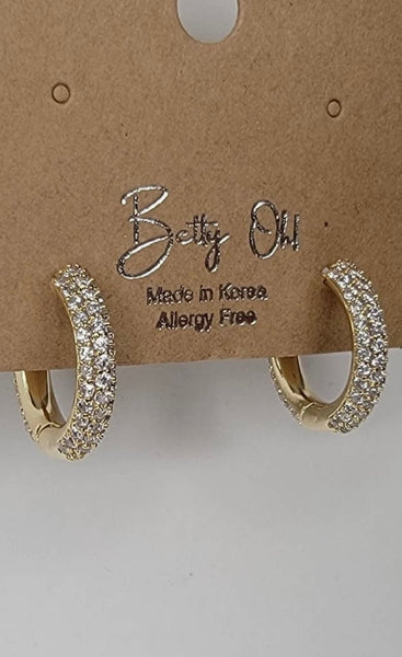 Haley Rhinestone Hoops