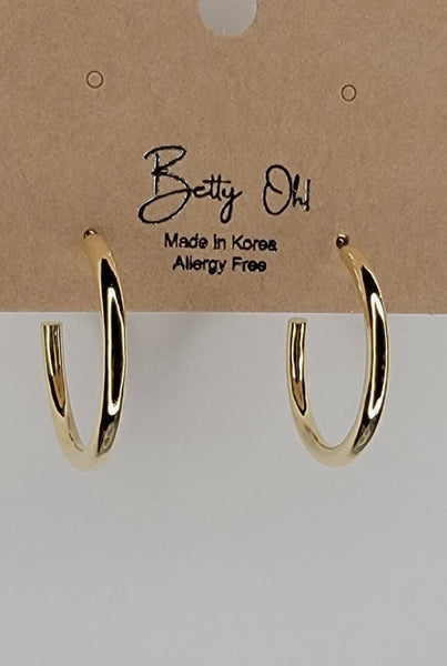 Classic Gold Hoops