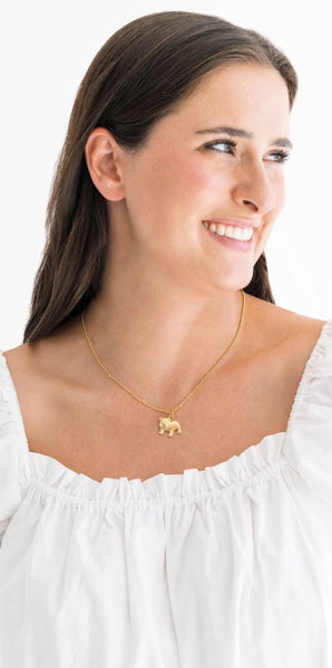 Dainty Bulldog Necklace