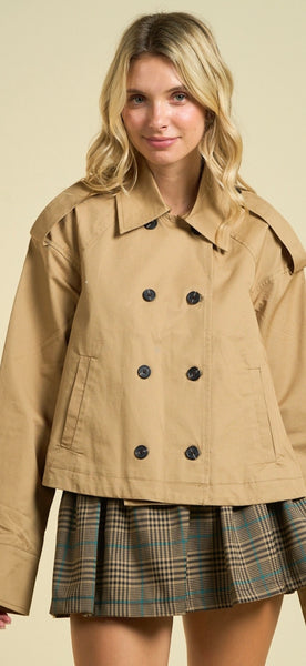 Cropped Trench Coat